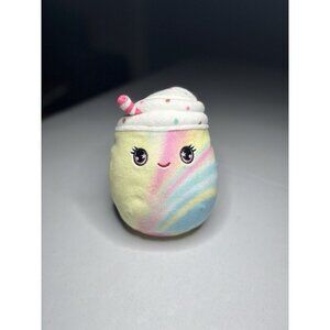 Squishmallows Milkshake Plush 5.5" Tie Dye Sprinkles Ice Cream Straw Stuffed Toy
